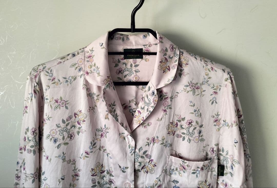 ワコール ミントン 高級シルクパジャマ 上下セット Ｌサイズ