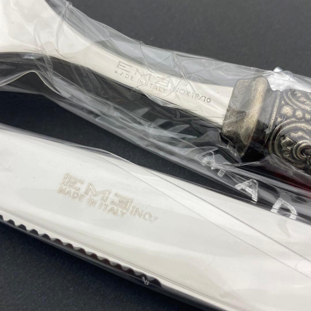 EME エメ　ステーキセット　カトラリー　フォーク　ナイフ　ペア　イタリア製