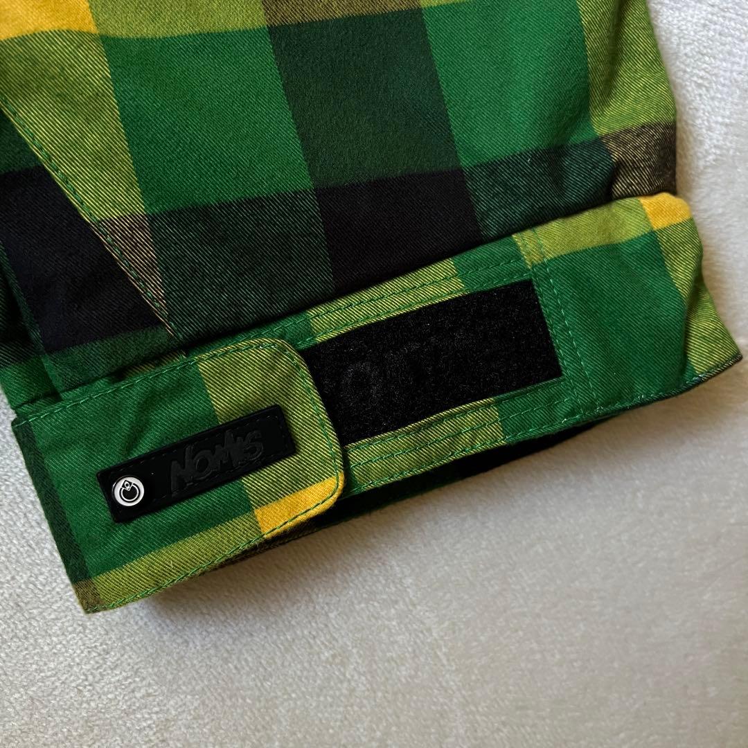 NOMIS ノーミス L スノーボードウェア上下 セットアップ 緑 チェック
