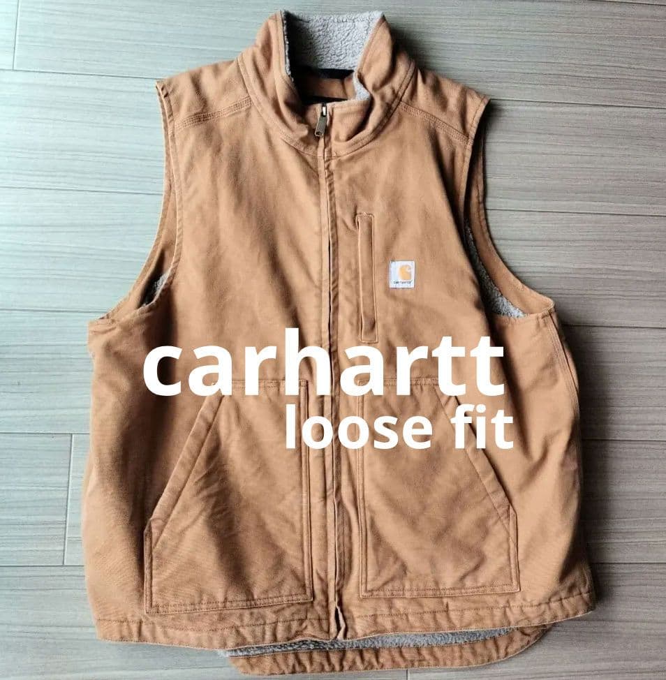 Carhartt ダックベスト Lルーズシルエット