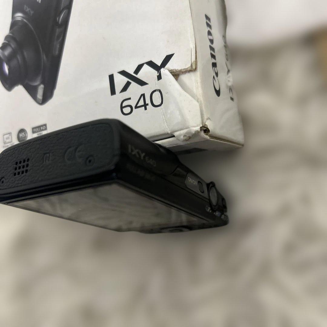 【美品・箱付き】 Canon IXY 640 ブラック　コンパクトデジタルカメラ
