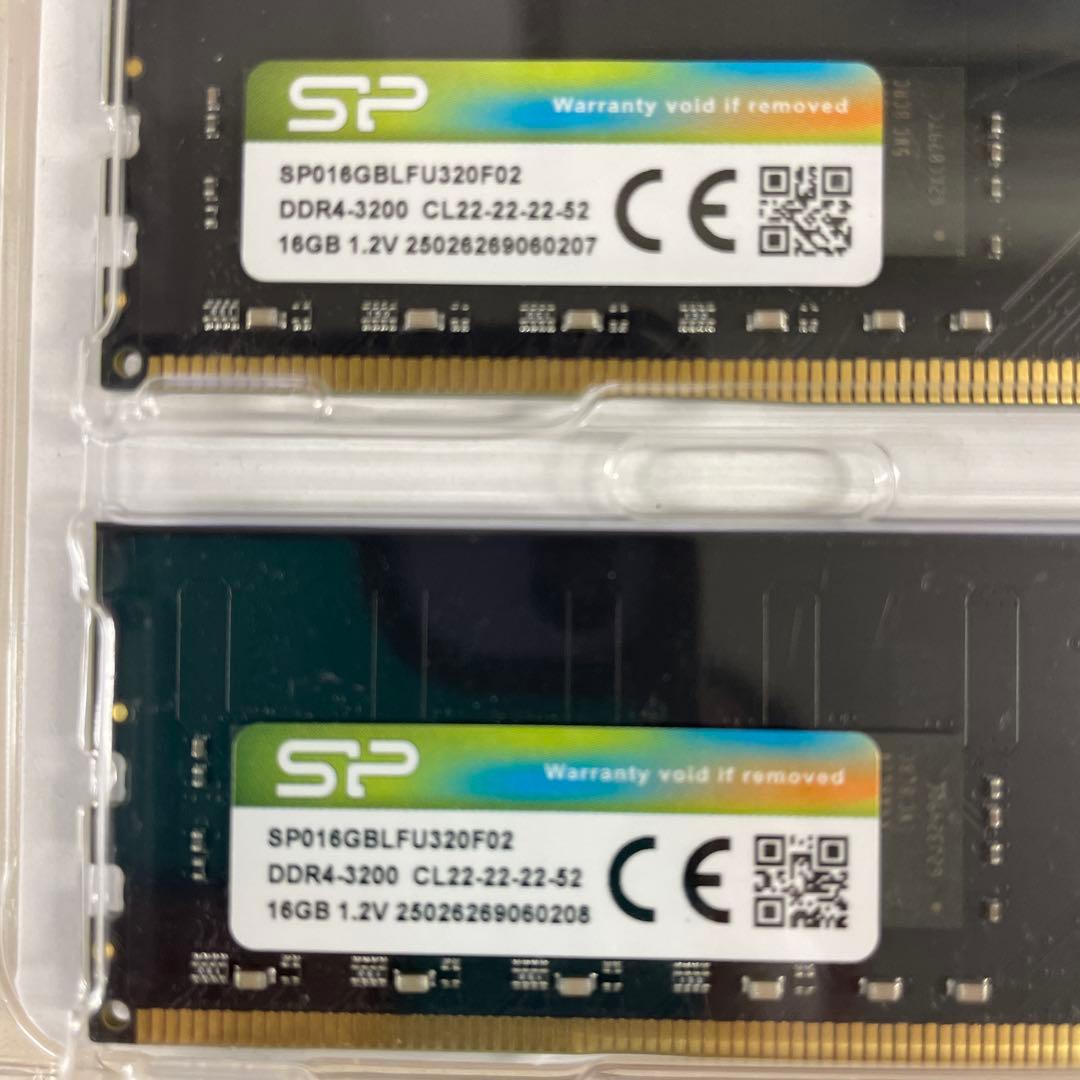 ◇D202新品メモリ シリコンパワー DDR4 3200 32GB 16GB×2