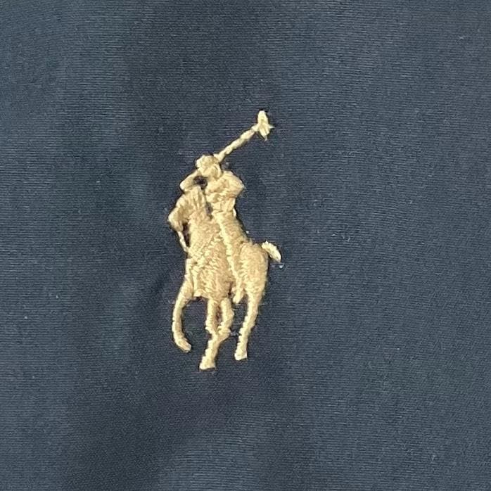 【短丈】ポロラルフローレン スウィングトップ ポニー刺繍 ジップ ネイビー L