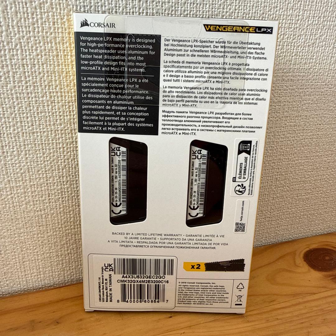 CORSAIR DDR4-3200MHz 32GB [16GB×2枚]