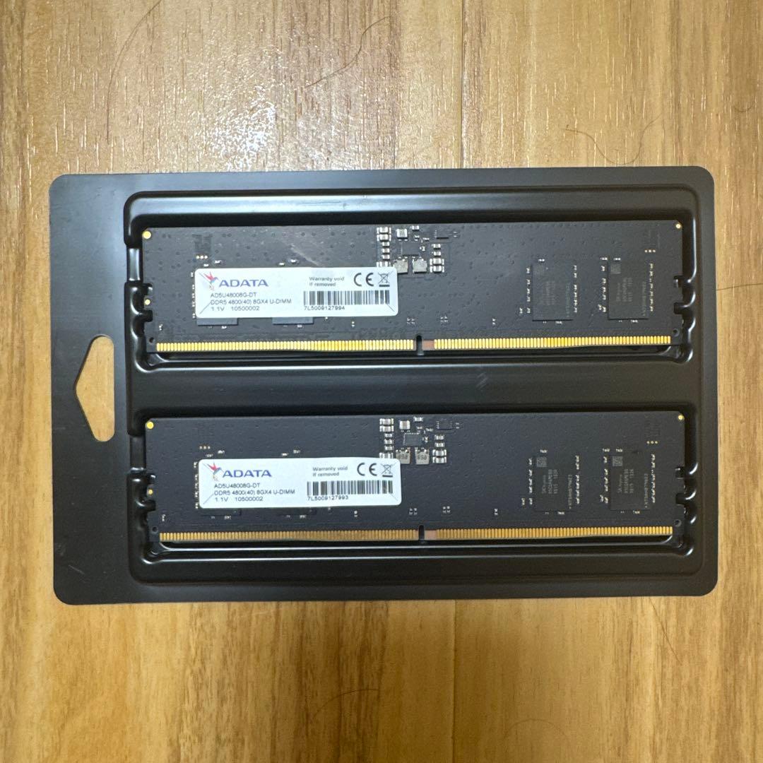 ADATA DDR5 4800MHz 16GB (2x8GB) セット未使用
