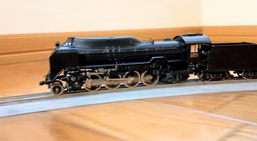 HOゲージ 天賞堂 アダチ Ｄ51半流蒸気機関車、カンモーター、メンテナンス済