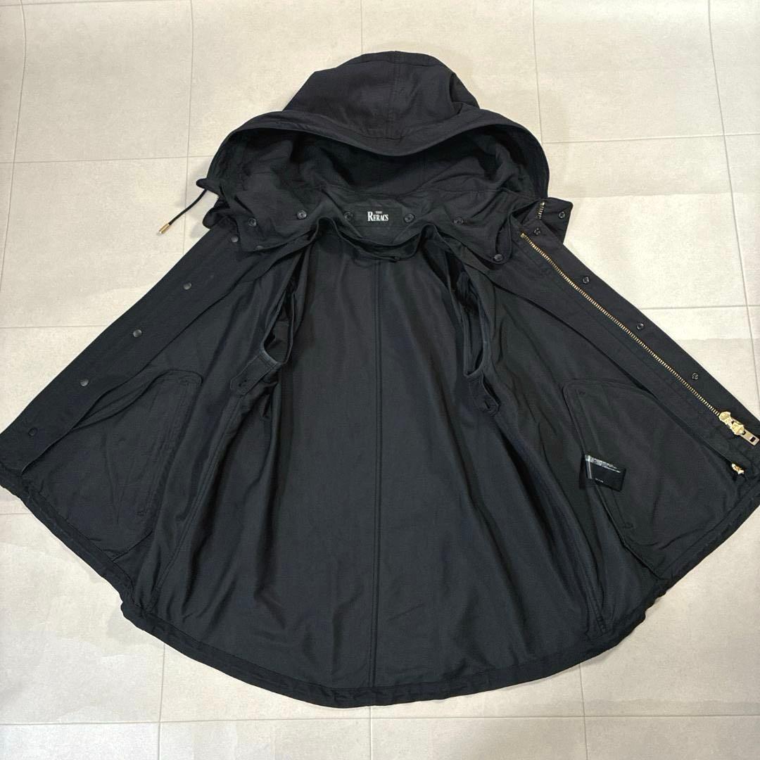 美品 近年 THE RERACS ショートモッズコート ボアライナー付 36 黒