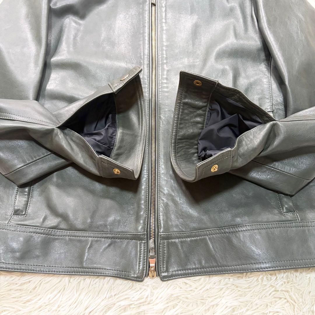 ✨美品✨希少カラー✨EMMETI JURI 　ゴールドジップ　羊革　イタリア製