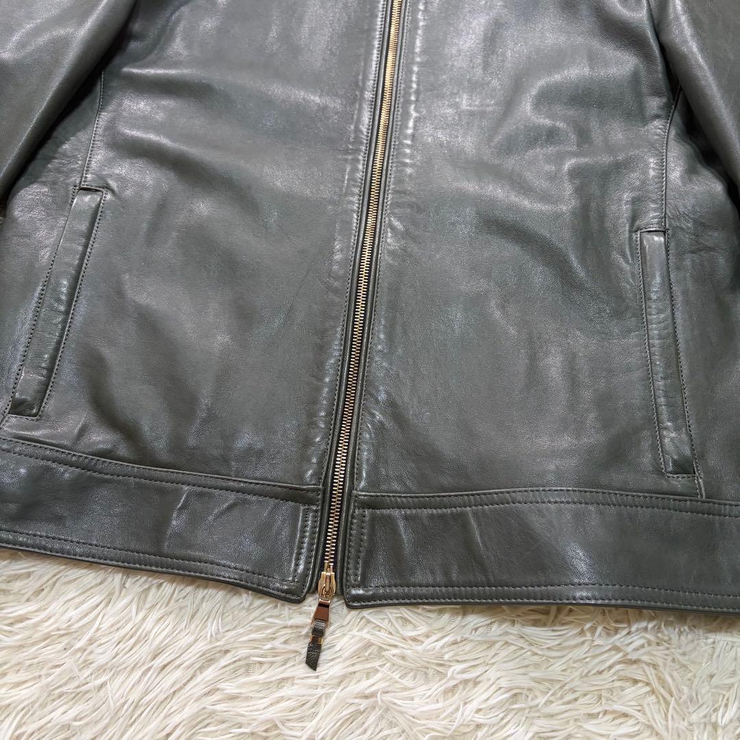 ✨美品✨希少カラー✨EMMETI JURI 　ゴールドジップ　羊革　イタリア製