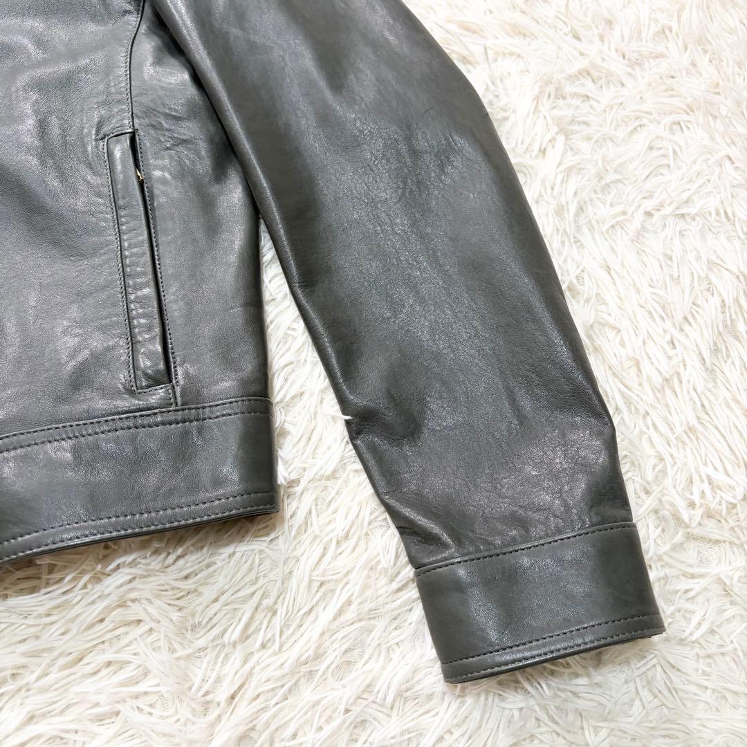 ✨美品✨希少カラー✨EMMETI JURI 　ゴールドジップ　羊革　イタリア製