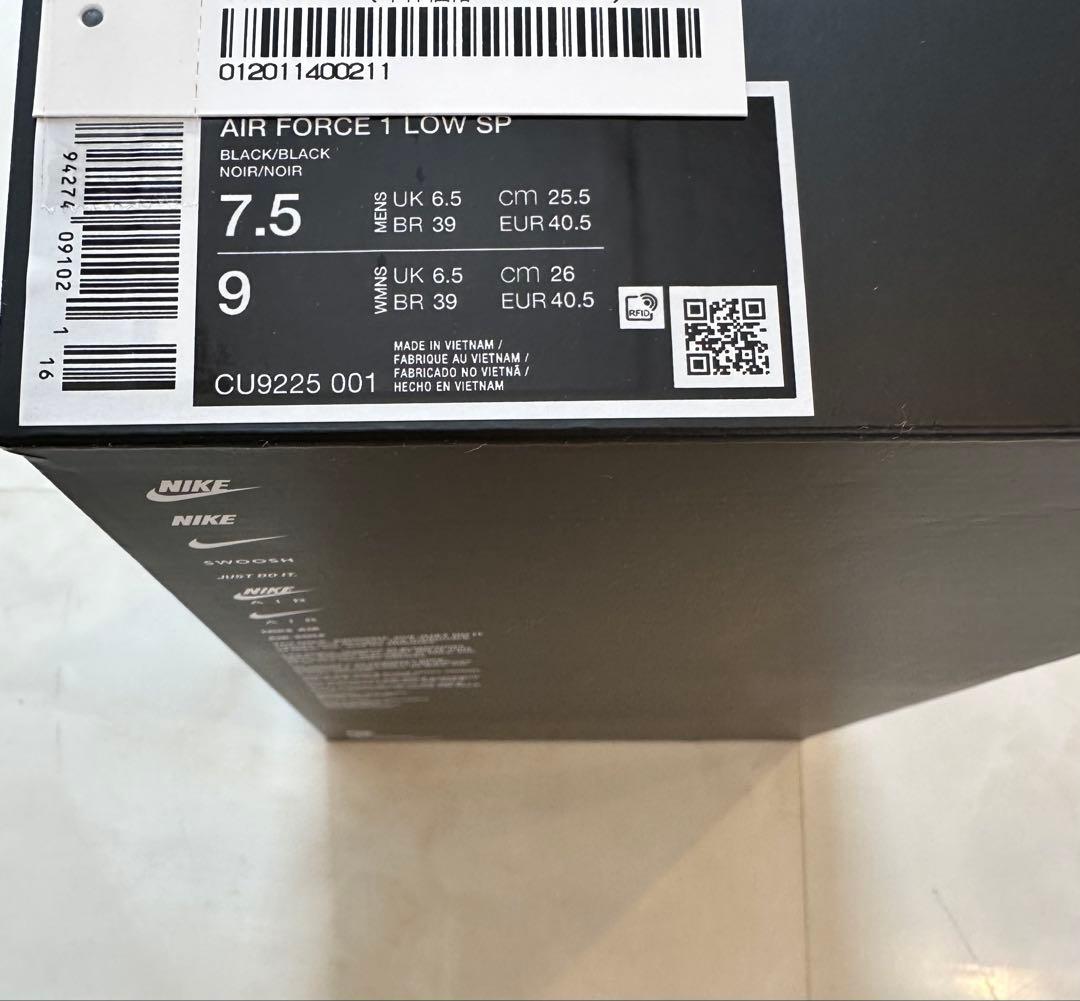 靴 Supreme nike AIR FORCE 1 25.5cm