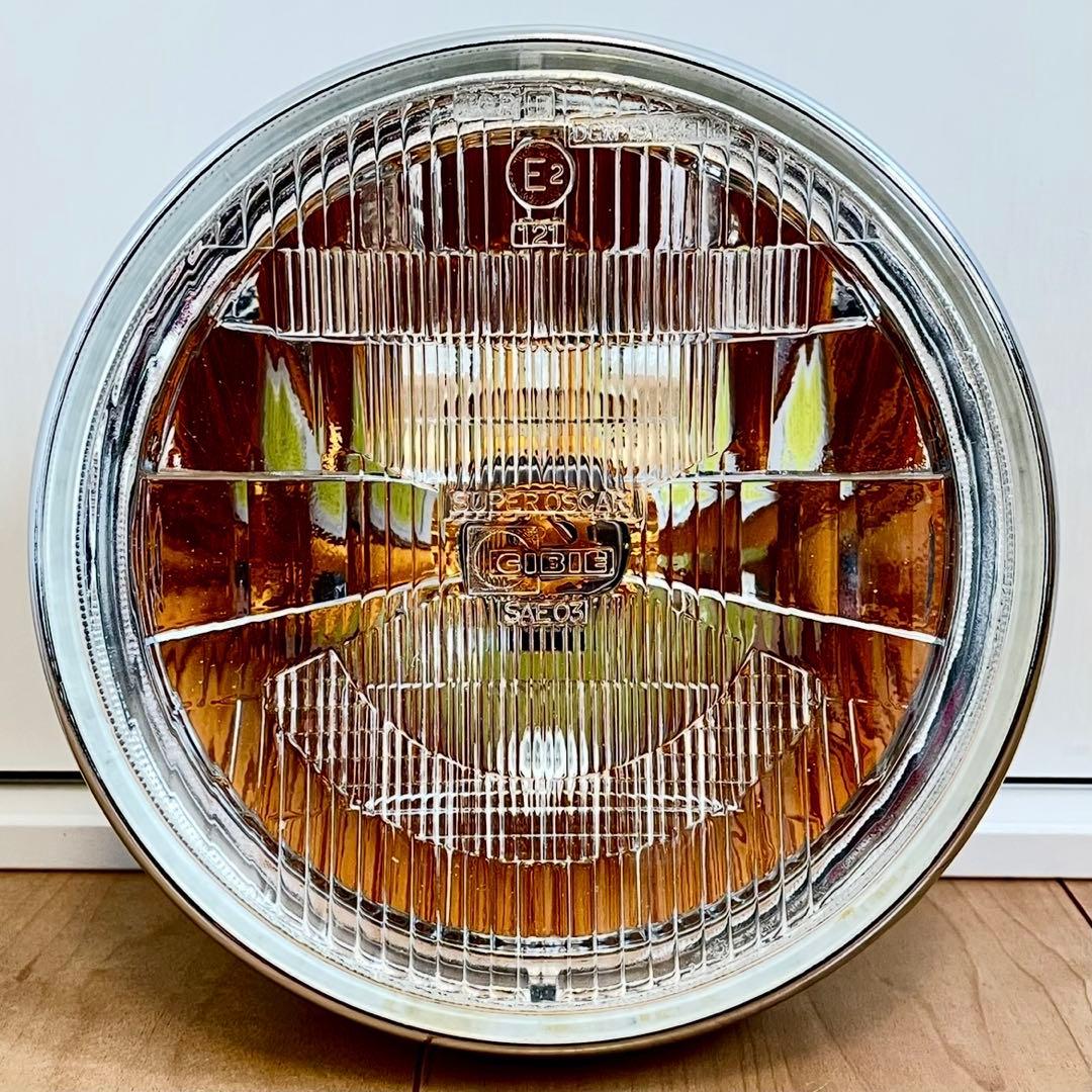 当時物 シビエ 凹み ヘッドライト 美品 CIBIE マーシャル