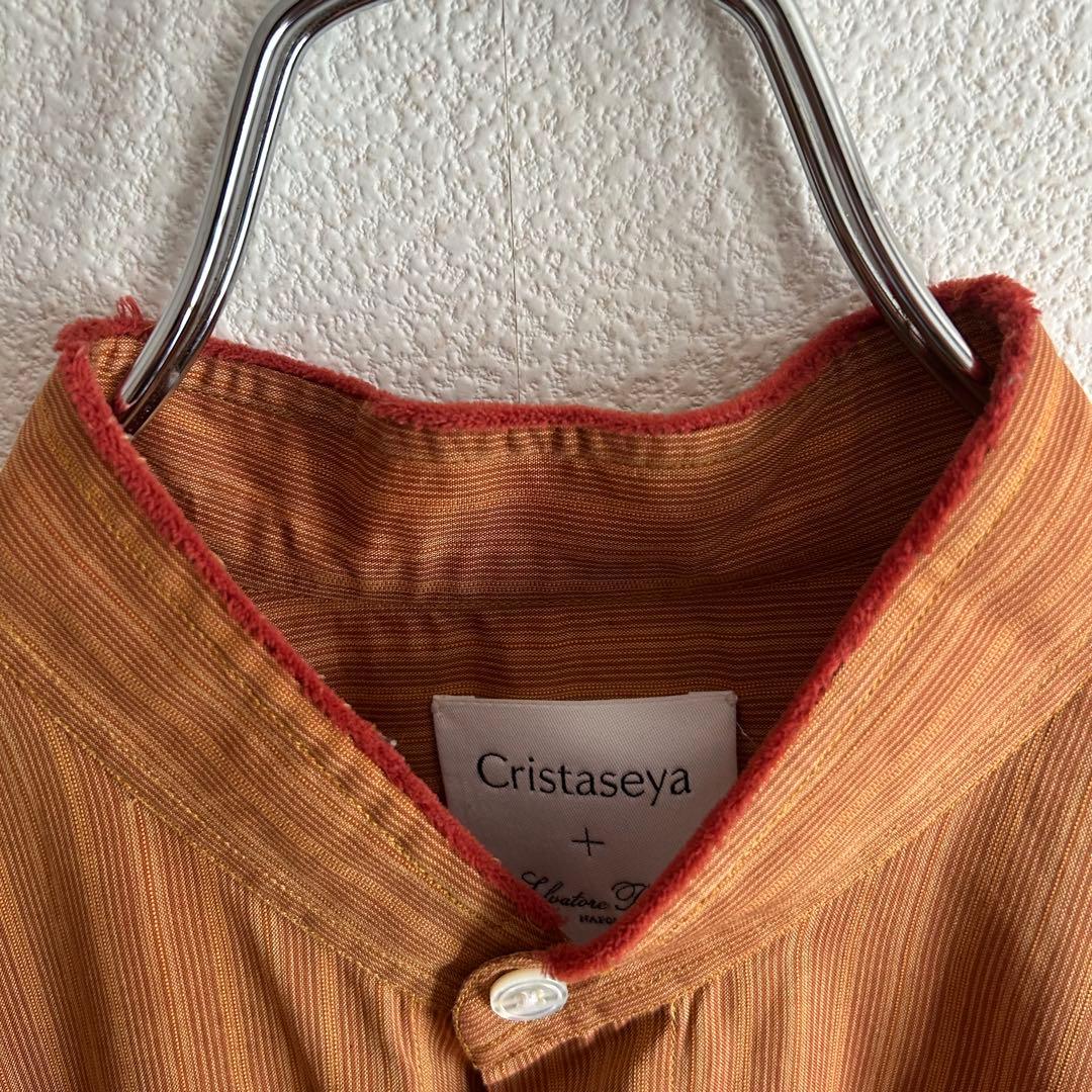 Cristaseya × Salvatore Piccolo バンドカラーシャツ