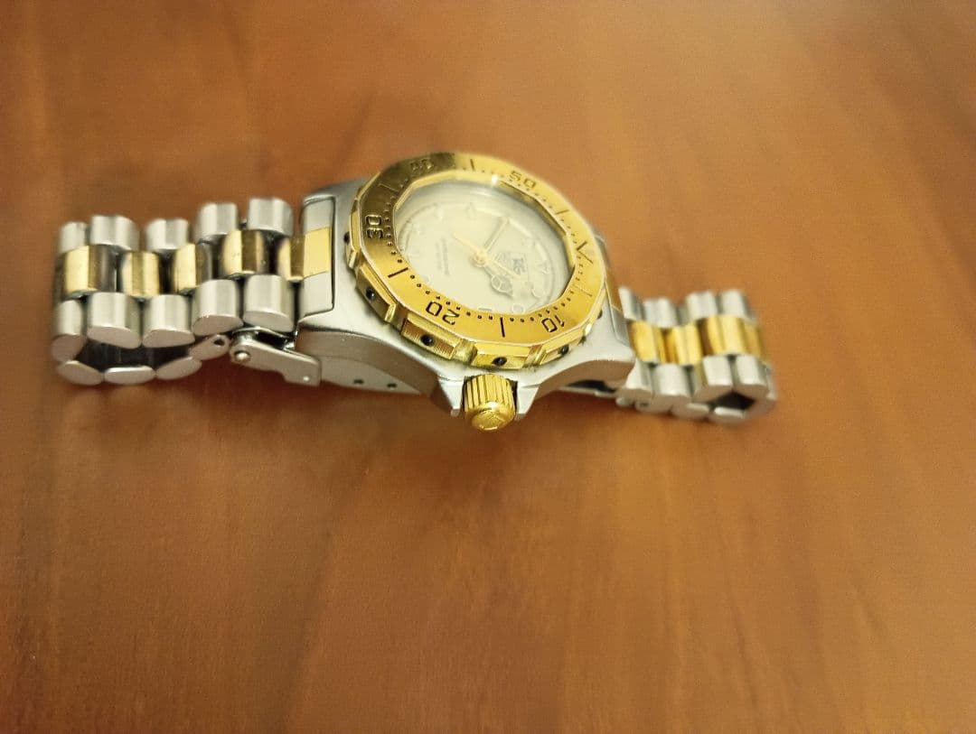 シルバーゴールド クォーツ腕時計 レディース