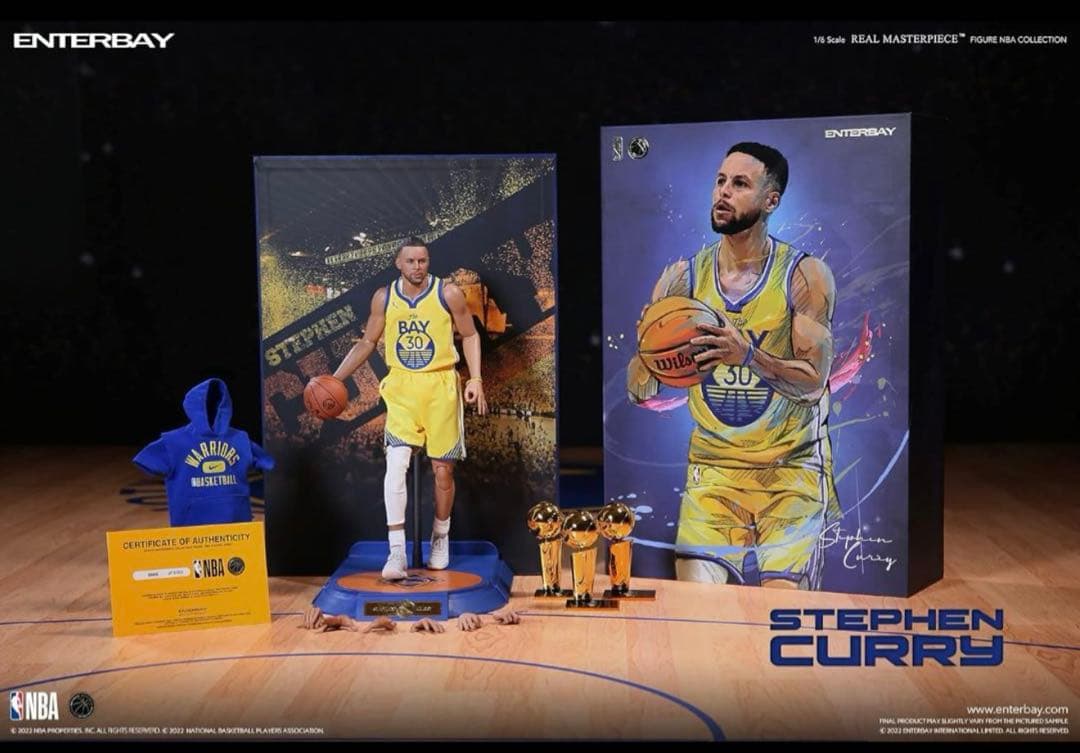 リアルマスターピース NBAコレクション ステフィン・カリー 1/6 フィギュア