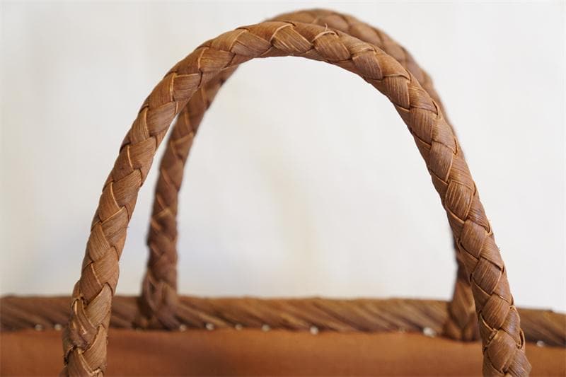 乱れ編み 山葡萄 かご　籠 バッグ 一番皮 中布と内ポケット付き かごバッグ