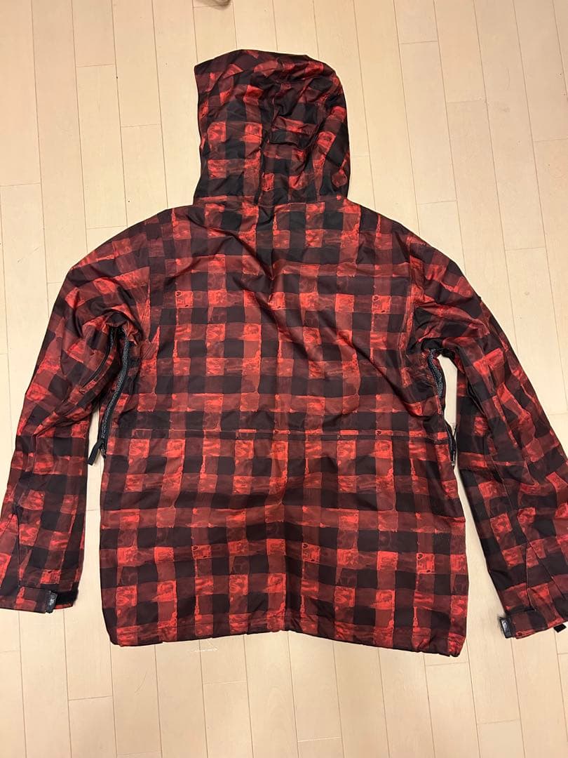 BURTON スノーボードジャケット 赤黒チェック