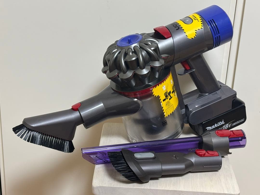 【完全分解洗浄品】ダイソン SV1１マキタ18Vバッテリー仕様 付属品3個付