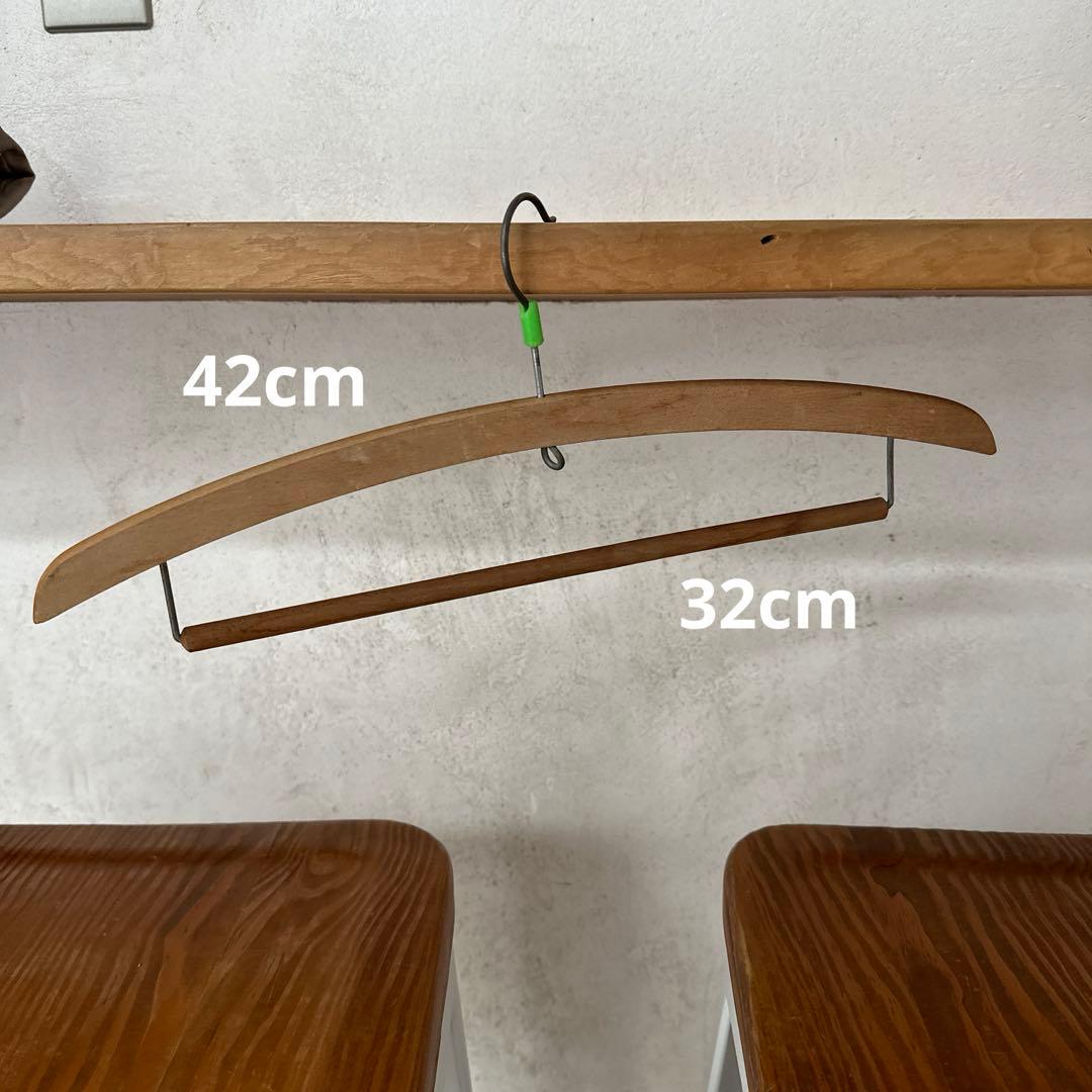 ハンガーまとめ売り19本　木製　ヴィンテージ　服屋さん　古着屋さん　おしゃれ