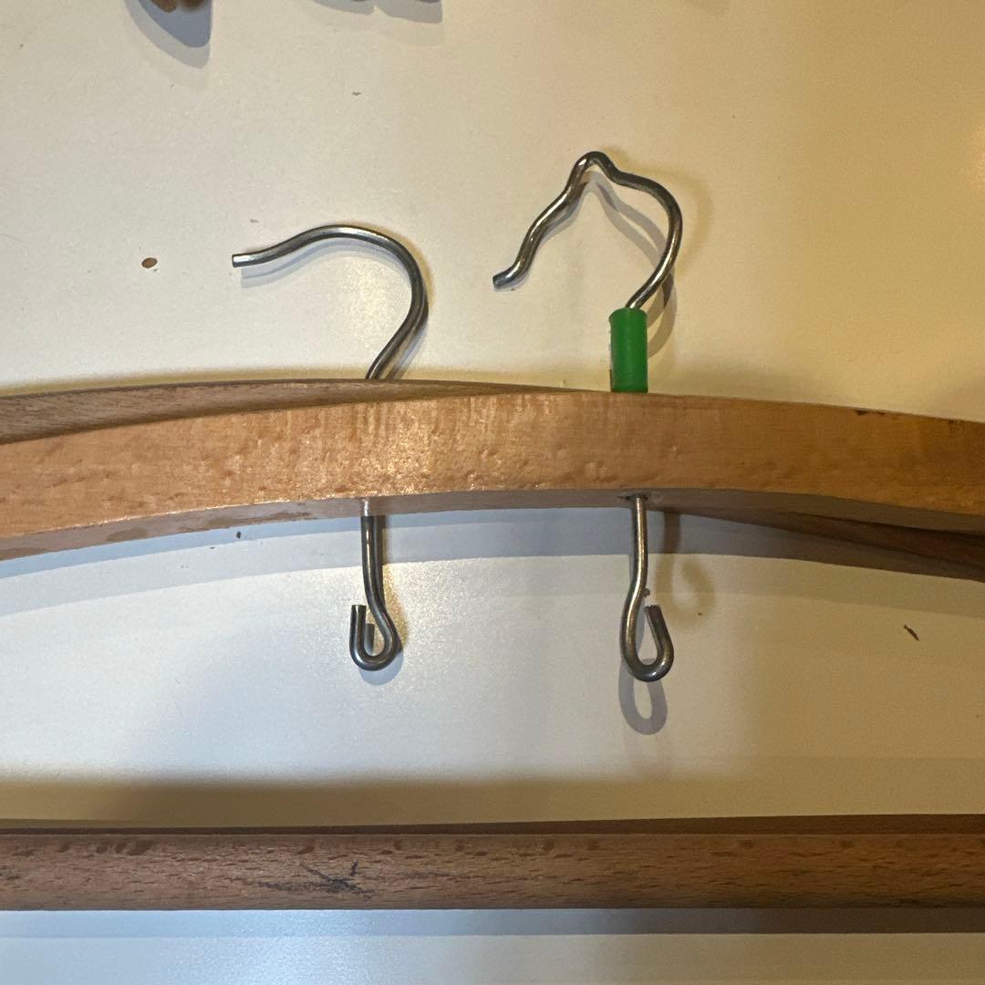 ハンガーまとめ売り19本　木製　ヴィンテージ　服屋さん　古着屋さん　おしゃれ