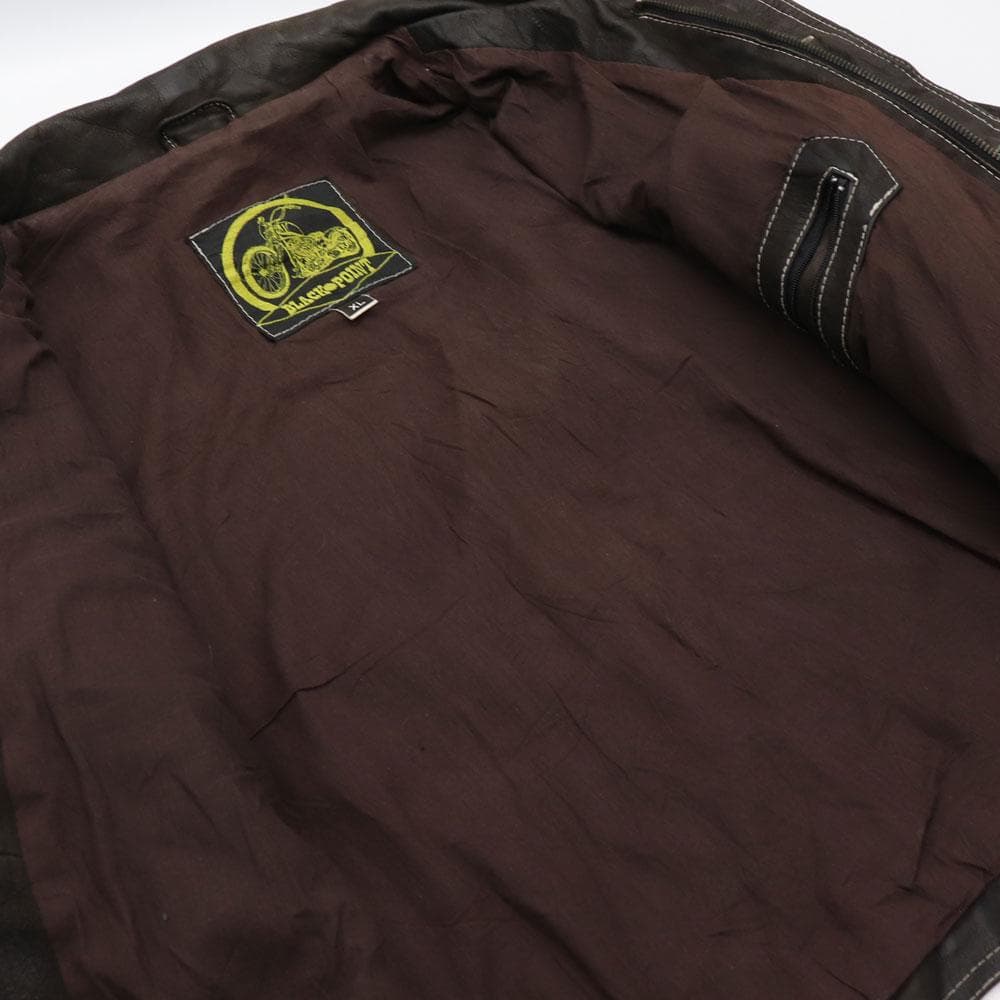 BLACK POINT ヴィンテージレザーブルゾン トラッカージャケット 本革