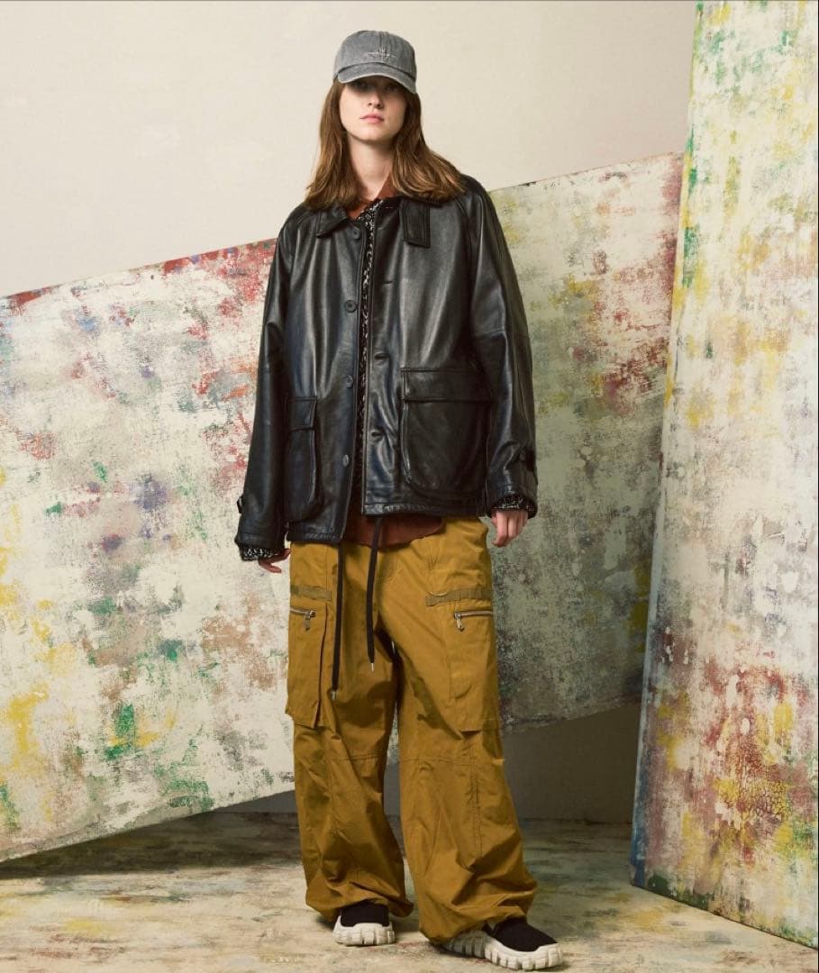 Maison Special シープレザー　フロントシングルブルゾン