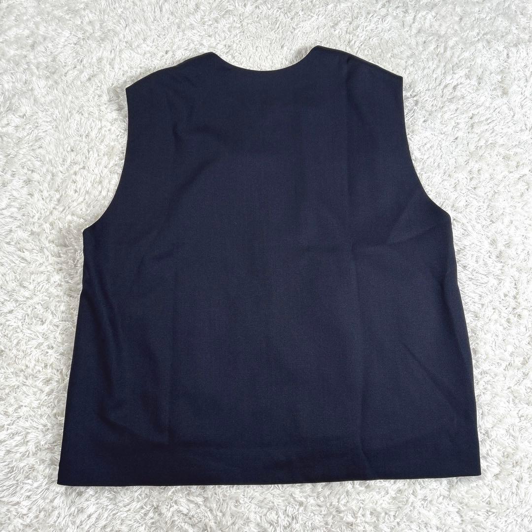 【3点セット・大きいサイズ 5L】　ニッセン　パンツスーツ　紺ブレ　ベスト　紺