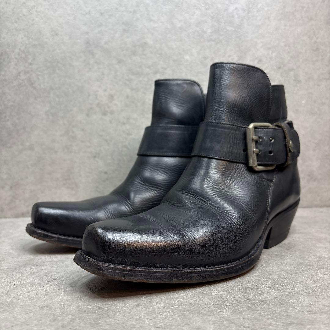 極美品！SANCHO サンチョ　スペイン製　ウエスタン　本革　ショートブーツ