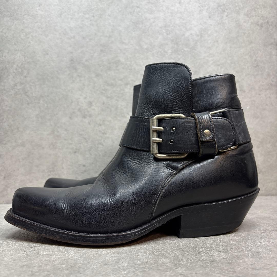 極美品！SANCHO サンチョ　スペイン製　ウエスタン　本革　ショートブーツ