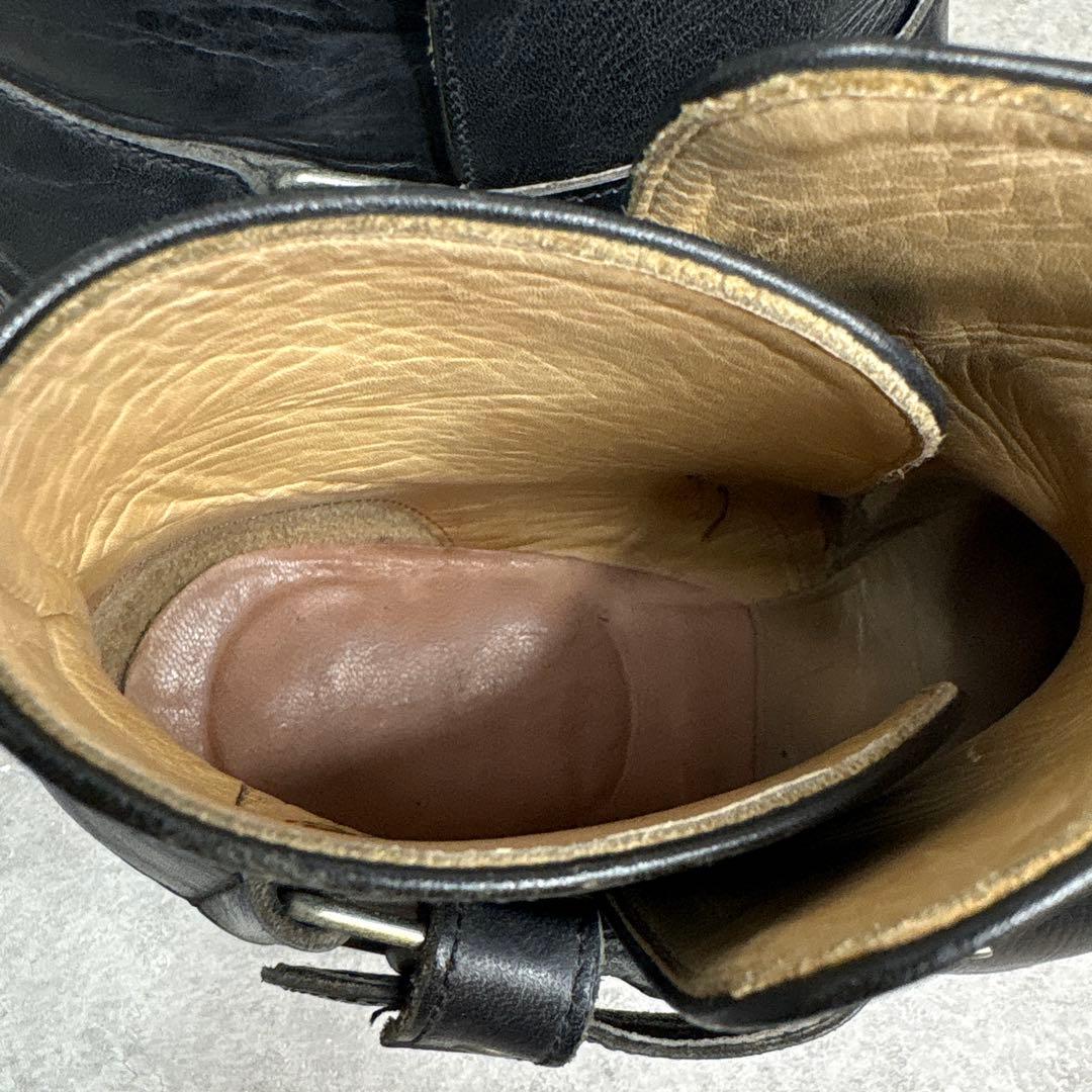 極美品！SANCHO サンチョ　スペイン製　ウエスタン　本革　ショートブーツ