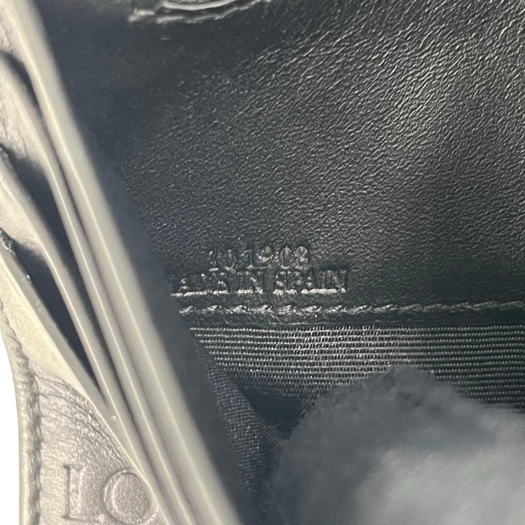 希少✨ロエベ 長財布 リピート アナグラム 型押し パズル レザー ブラック