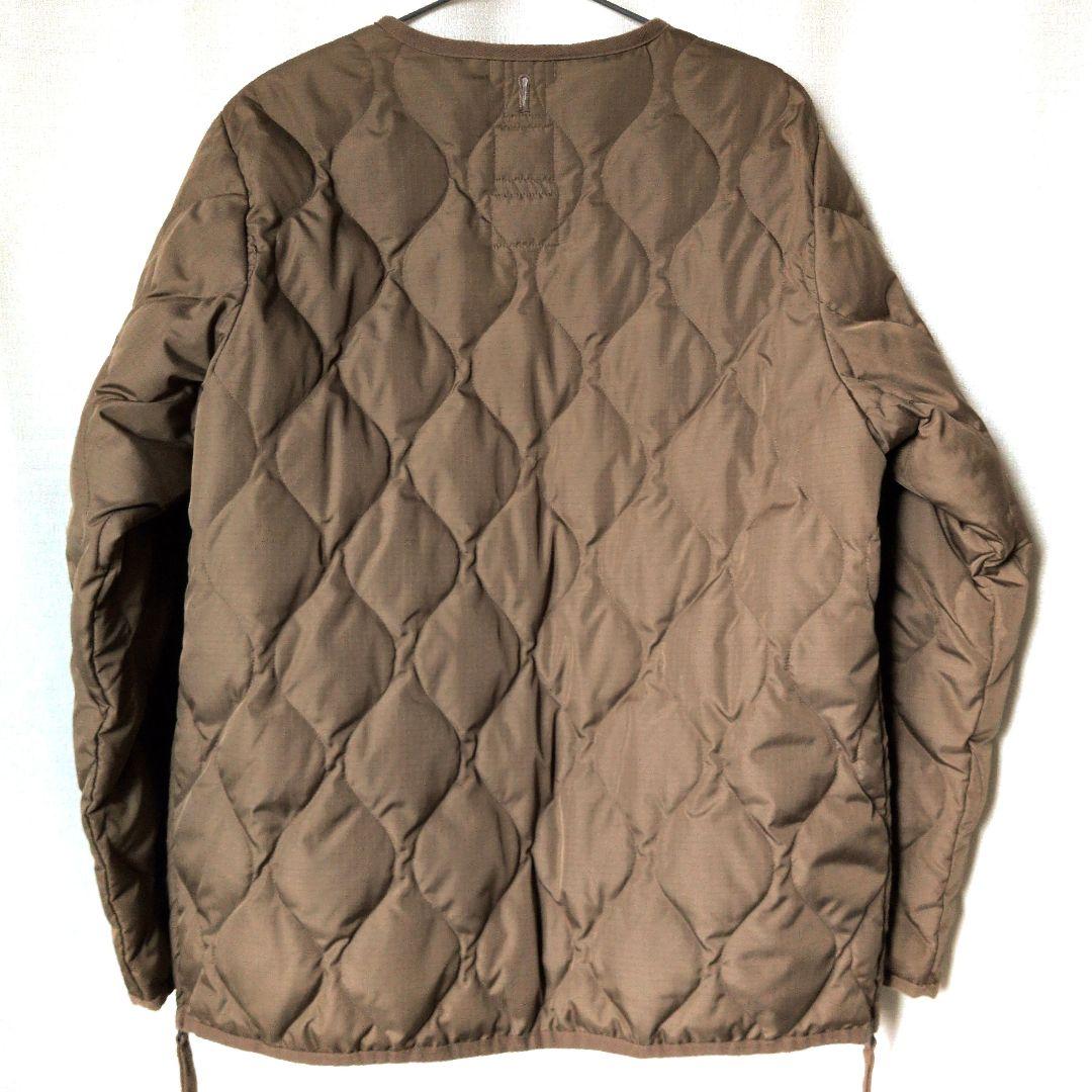 最終値下げ！！TAION ミリタリーVネックジップダウンジャケットライトブラウン