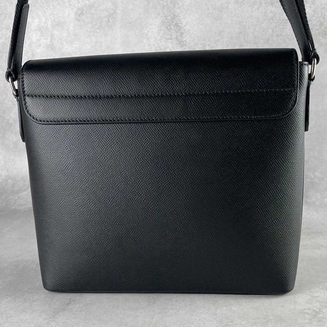 【未使用級 現行】ダンヒル メッセンジャーバッグ カドガン レザー ブラック 黒