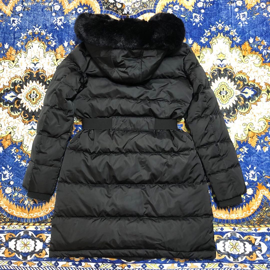 RLL ローレンラルフローレン　ダウンジャケット　ダウンコート　黒　ベルト付