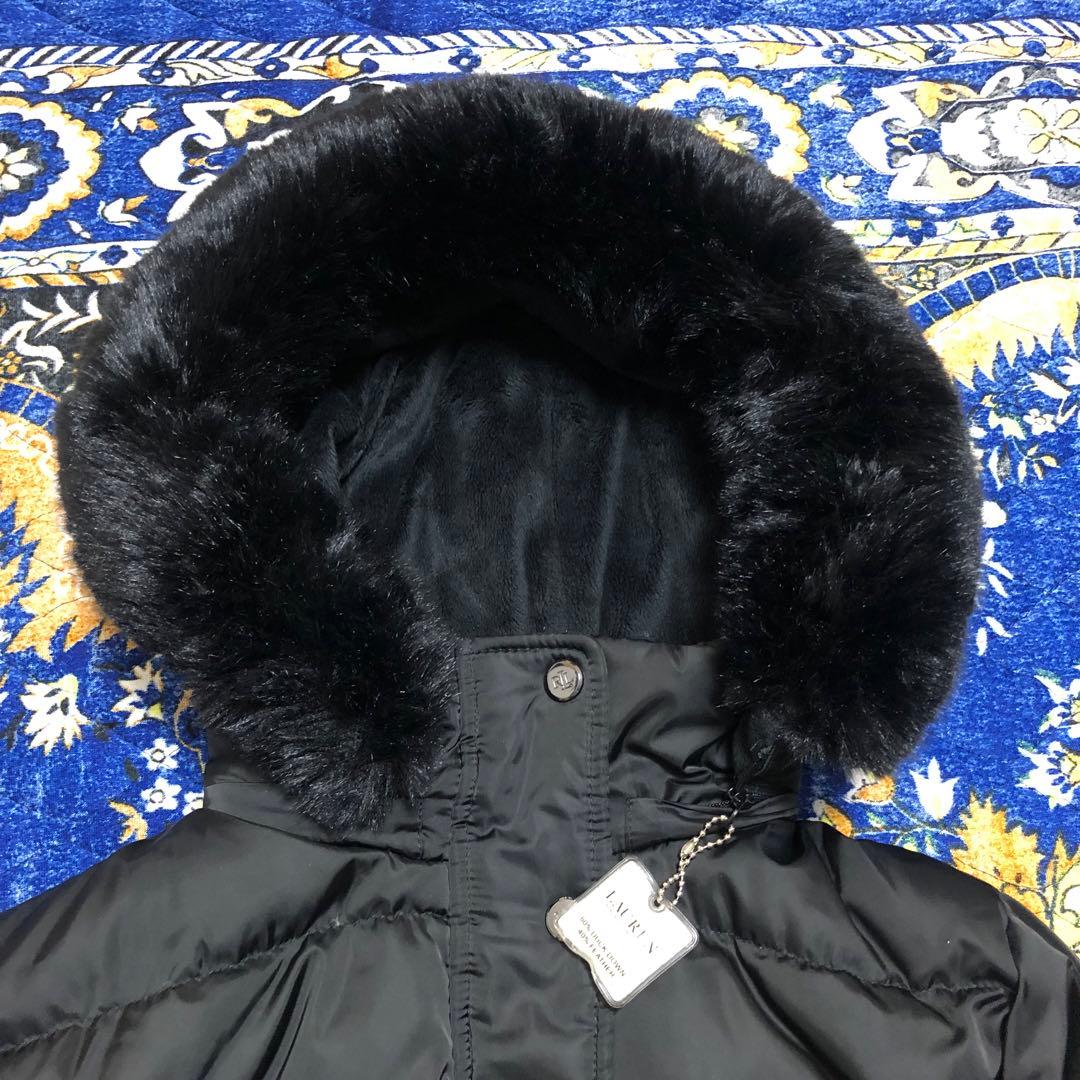 RLL ローレンラルフローレン　ダウンジャケット　ダウンコート　黒　ベルト付
