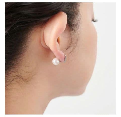 マ*ン様 MAYU　Small heart pierce (silver)　片耳