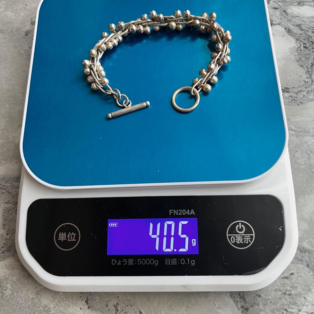 VINTAGE ヴィンテージ MEXICO シルバーパール DNA ブレスレット