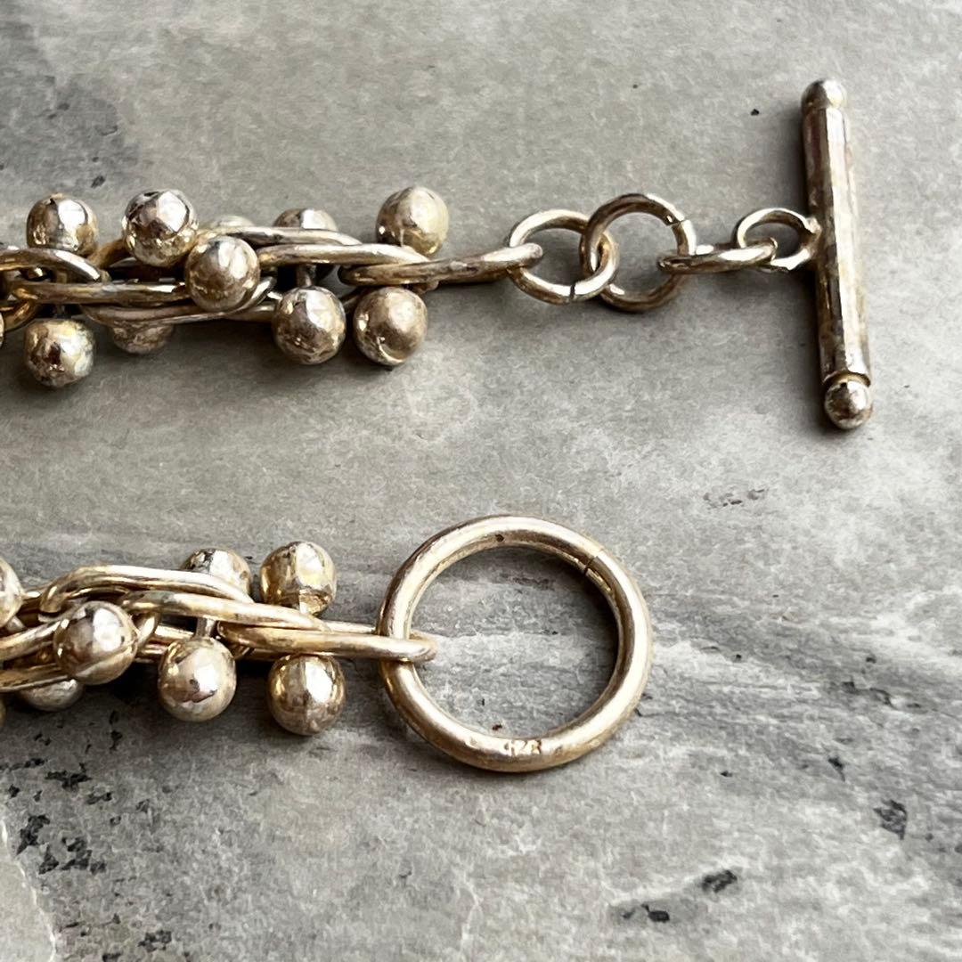 VINTAGE ヴィンテージ MEXICO シルバーパール DNA ブレスレット