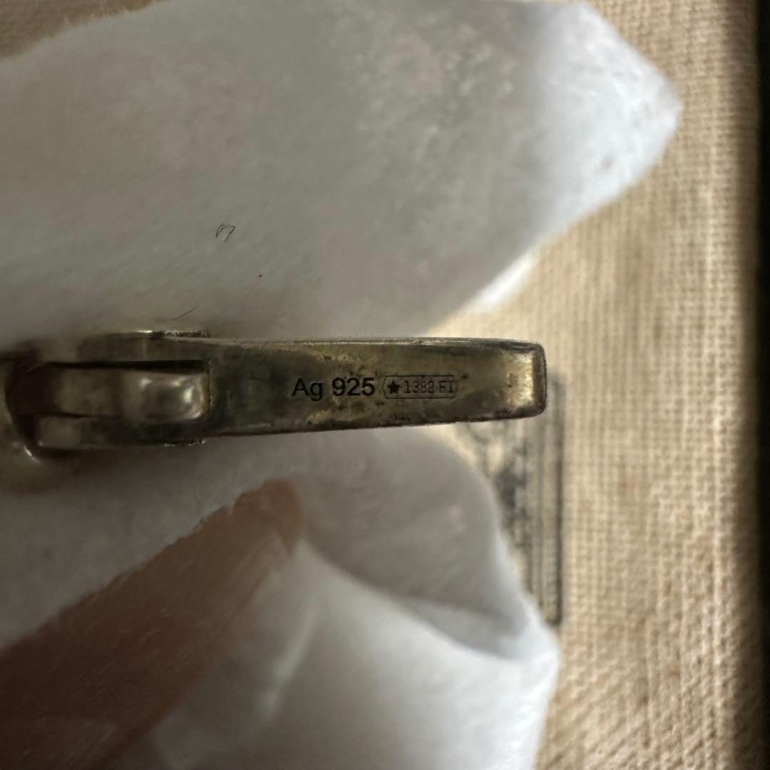 GUCCI シルバー ロゴチャーム ブレスレット