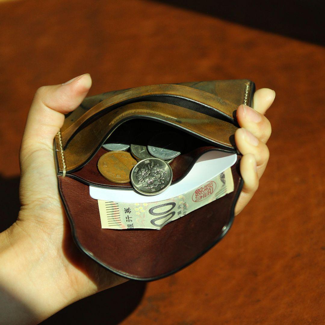 シェルコードバンバックスキン　ミニ財布