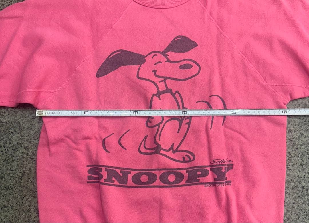 ウエアハウス×ピーナッツ スヌーピー スウェット ピンク　M