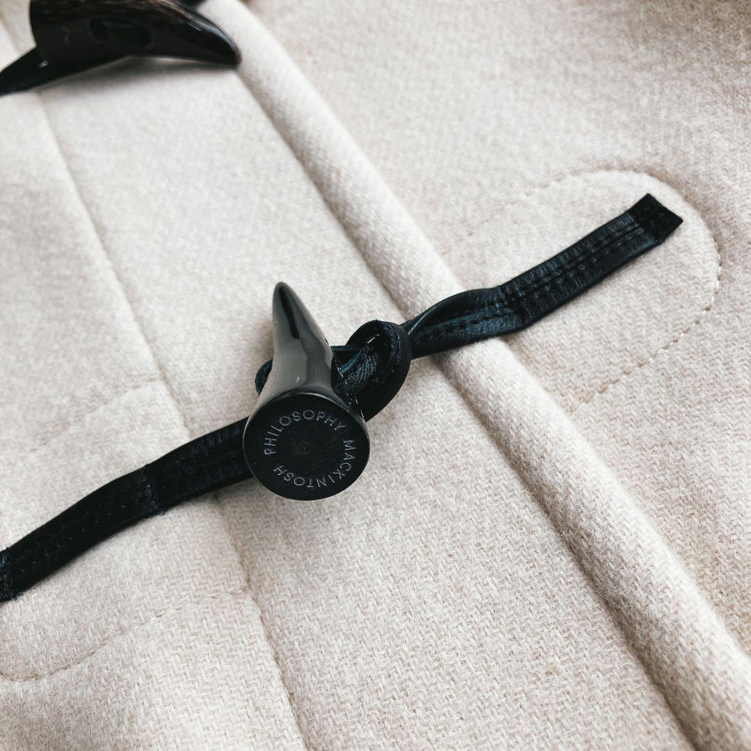 美品/マッキントッシュフィロソフィー★ダッフルコート ロング 総柄裏地 Aライン