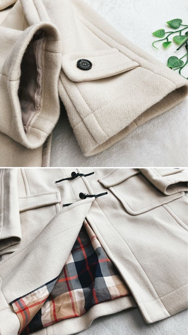 美品/マッキントッシュフィロソフィー★ダッフルコート ロング 総柄裏地 Aライン