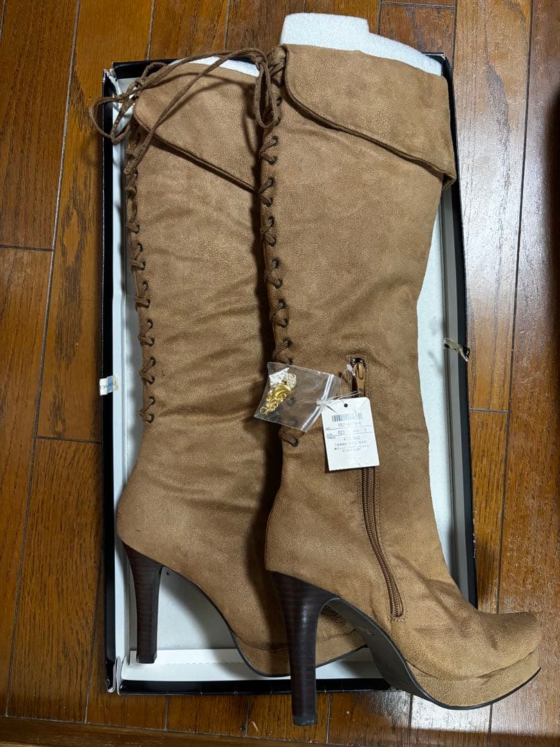 【LIZLISA ロングブーツ】 color:023(ブラウン) サイズ24cm