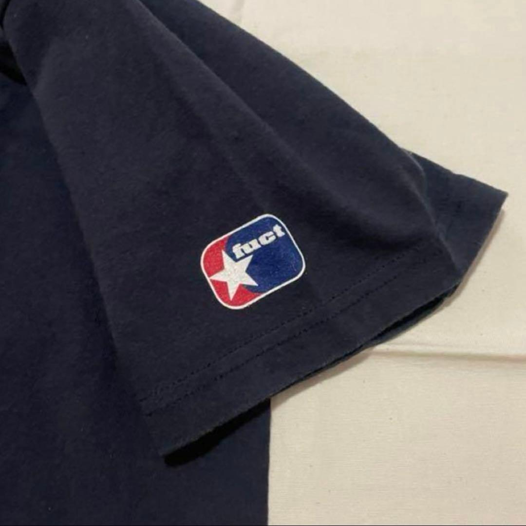 L 90s FUCT ファクト アメリカ製 Tシャツ ネイビー