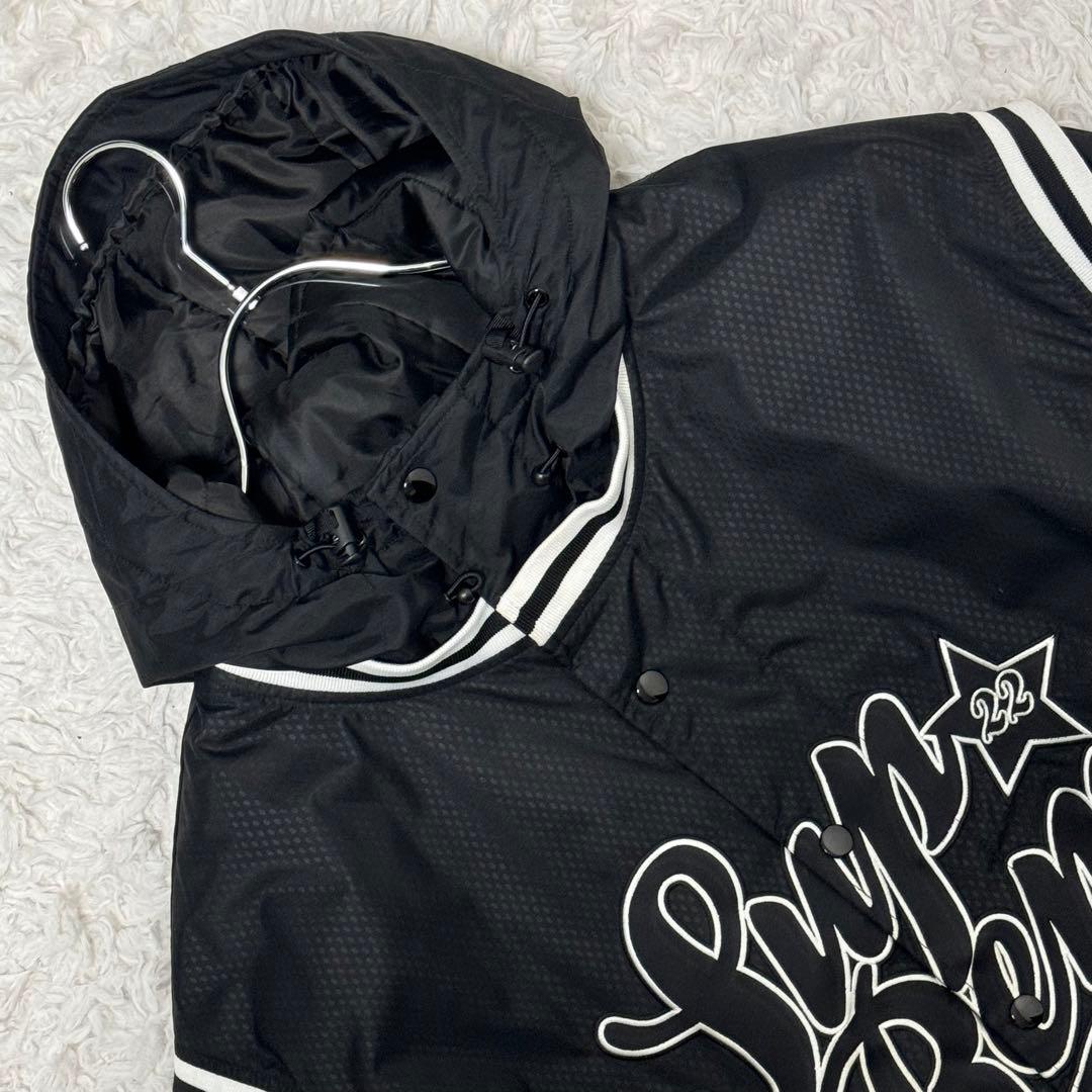 希少XL✨シュプリームxミッチェル&ネス キルテッドスポーツジャケット 黒