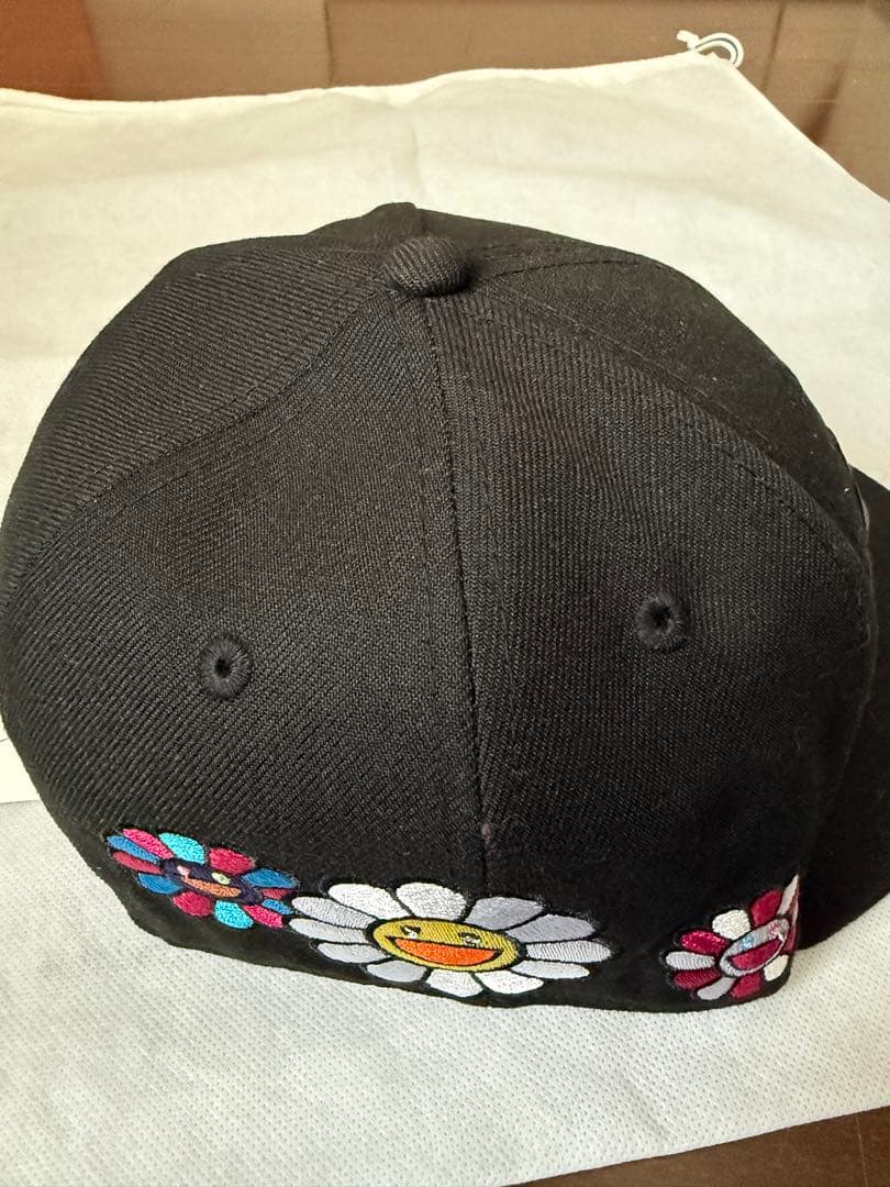 限定品 NEW ERA村上隆59FIFTY FLOWER ALLOVER 黒