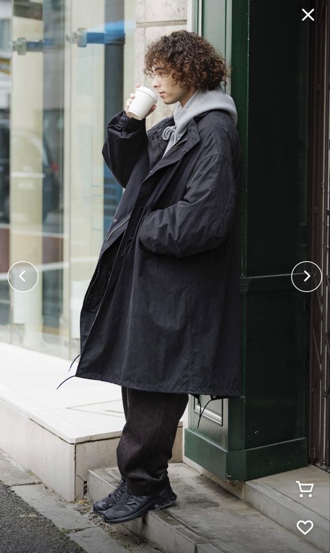 Freeks ビッグシルエット モッズコート/3WAY