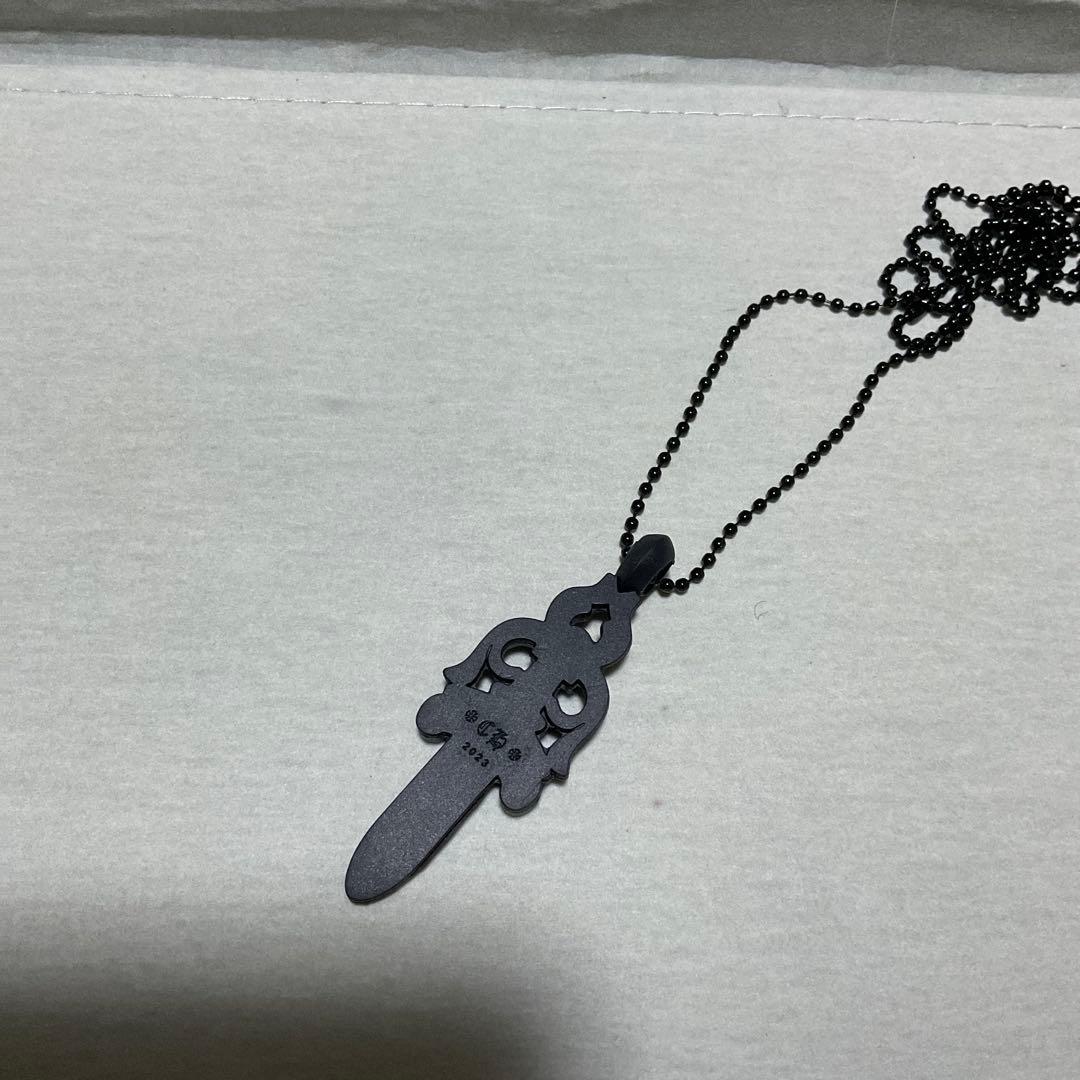 クロムハーツ ラバー ネックレス 確実正規品 値下げ可ブラック ラバーネックレス