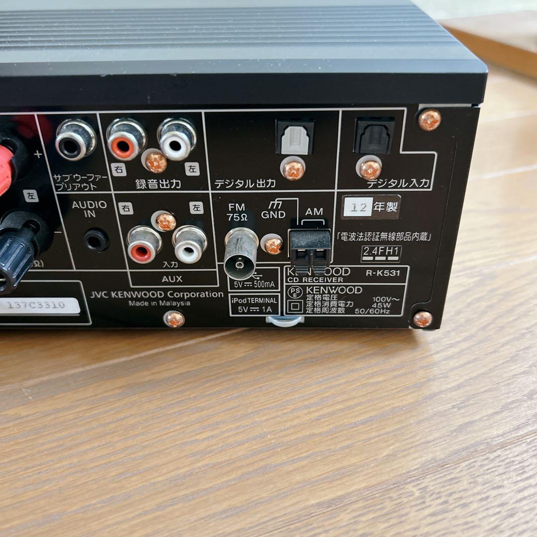 美品 KENWOOD 高性能 ミニコンポ Bluetooth R-K531 希少